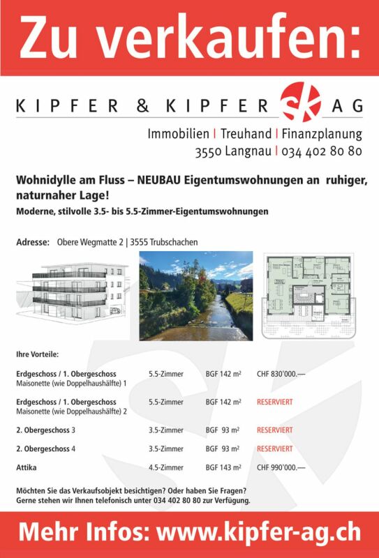 Immobilien-Werbeplakat mit Verkaufsanzeige