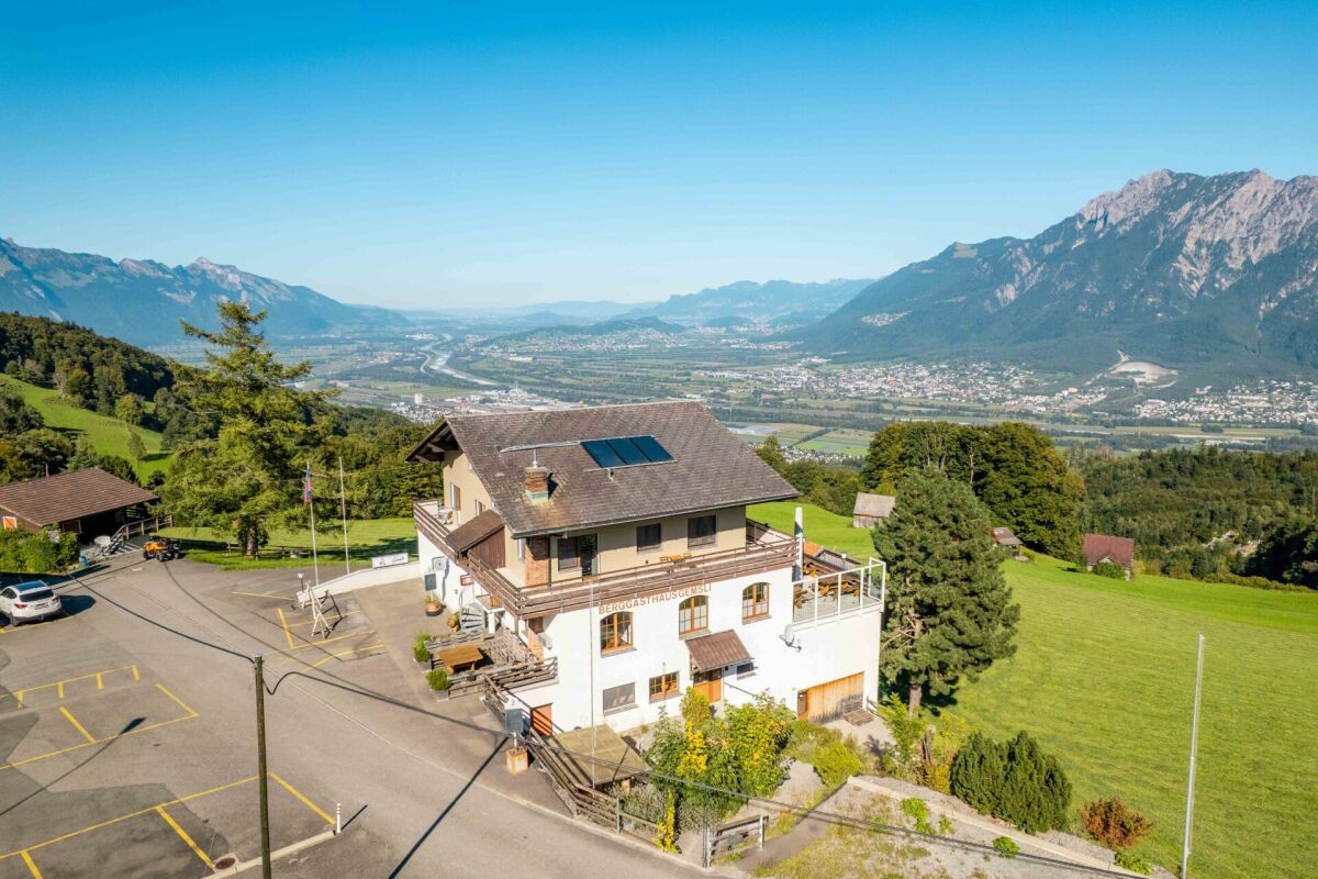 Berggasthaus mit Panoramaausblick
