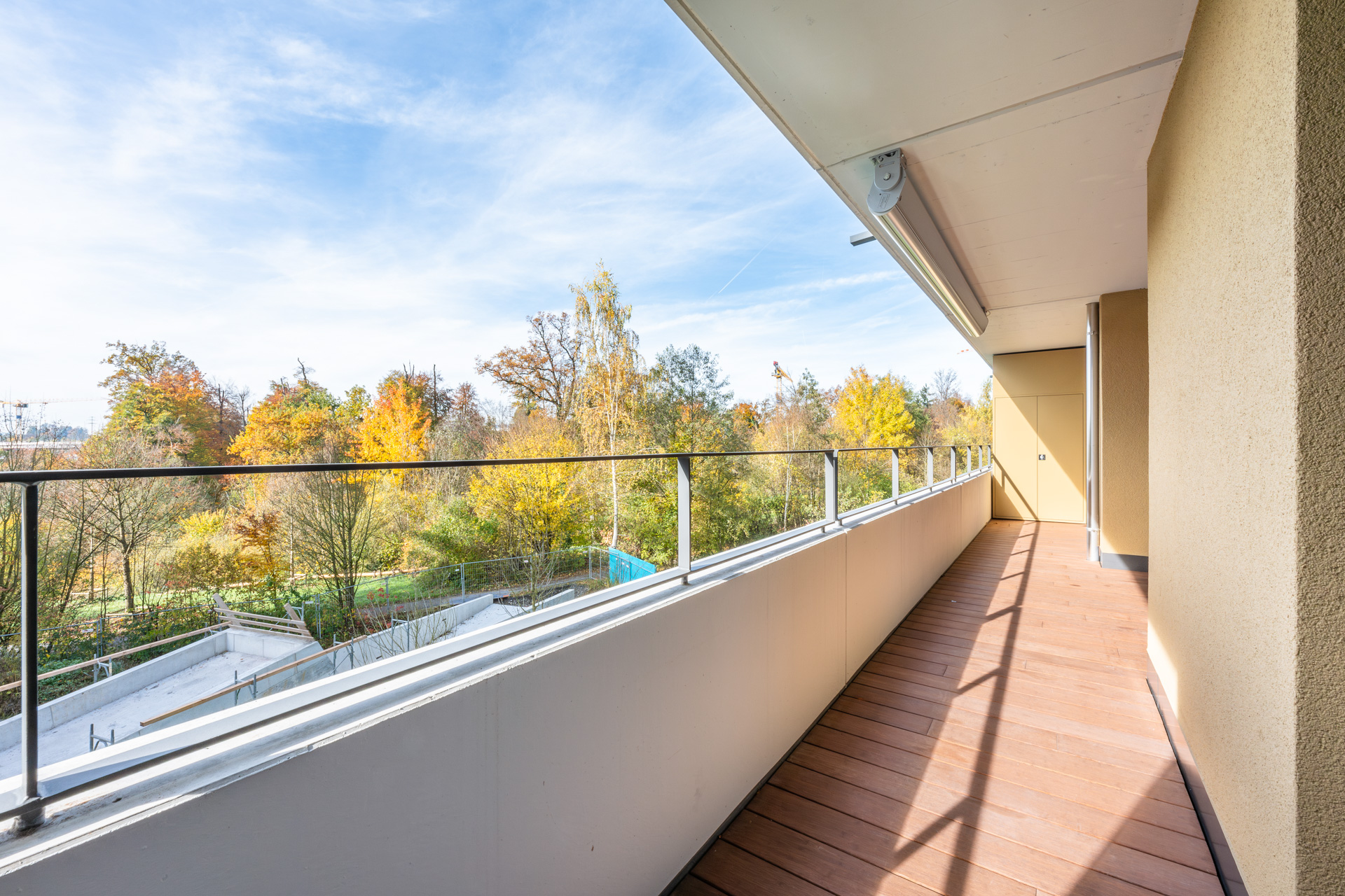Balkon mit Blick ins Grüne