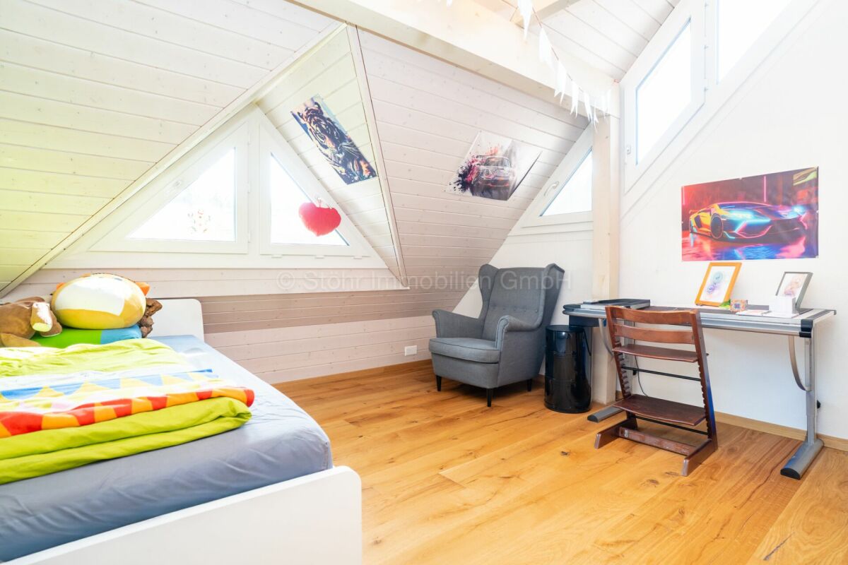 Ausgebauter Dachraum als Schlafzimmer
