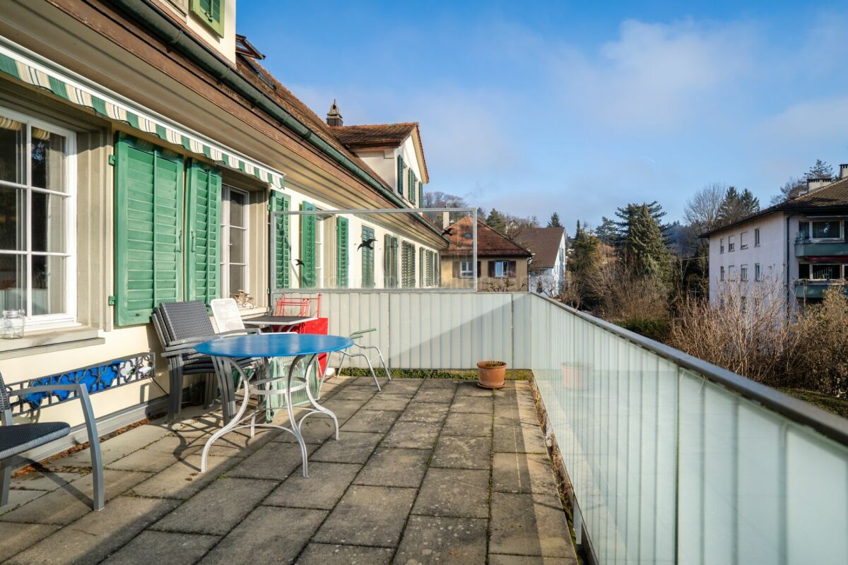 Balkon mit Sitzbereich