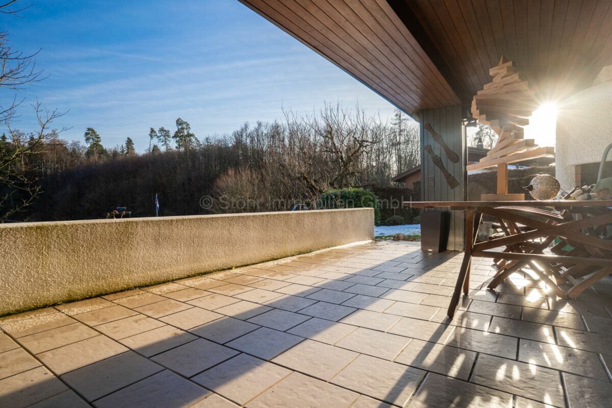 Terrasse mit Weitblick in die Natur