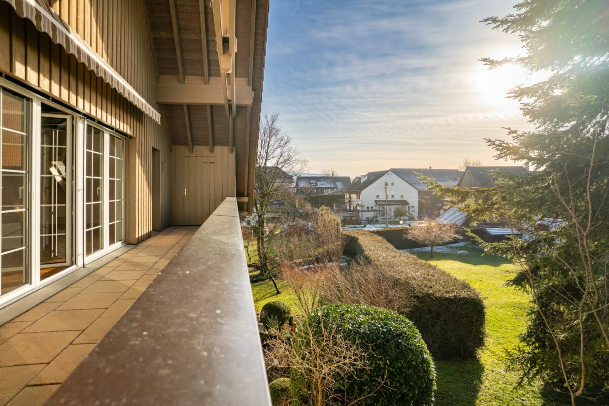 Balkon mit Gartenblick