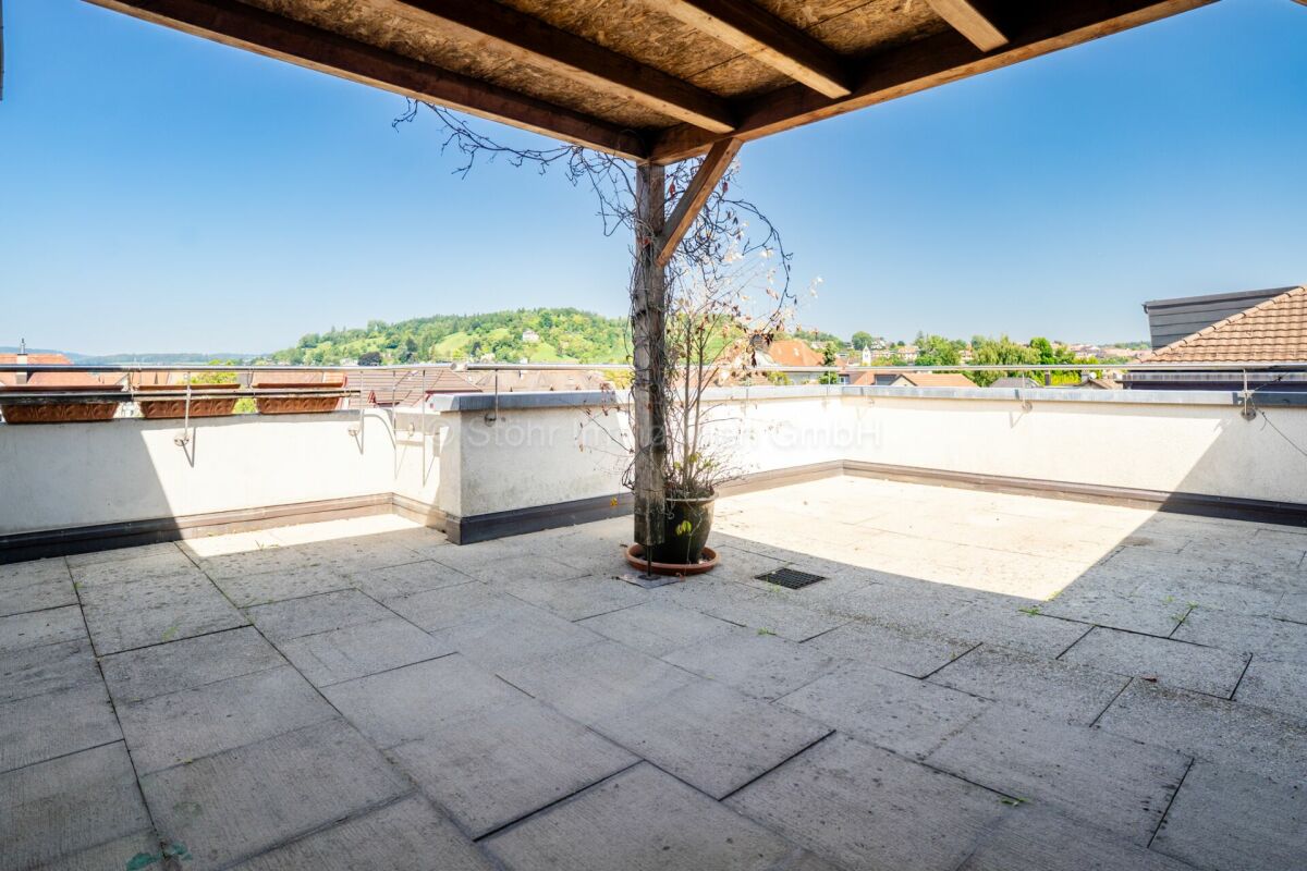 Dachterrasse mit weitem Ausblick