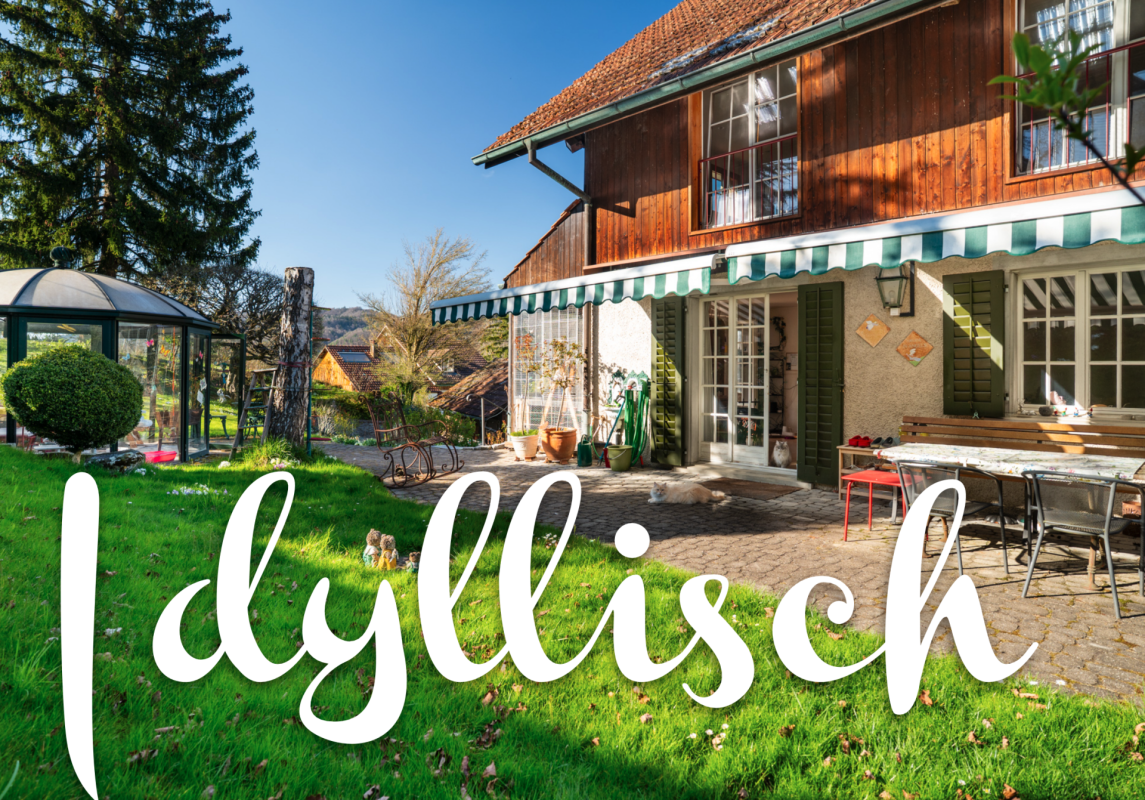 Ländliches Haus mit Garten und Terrasse