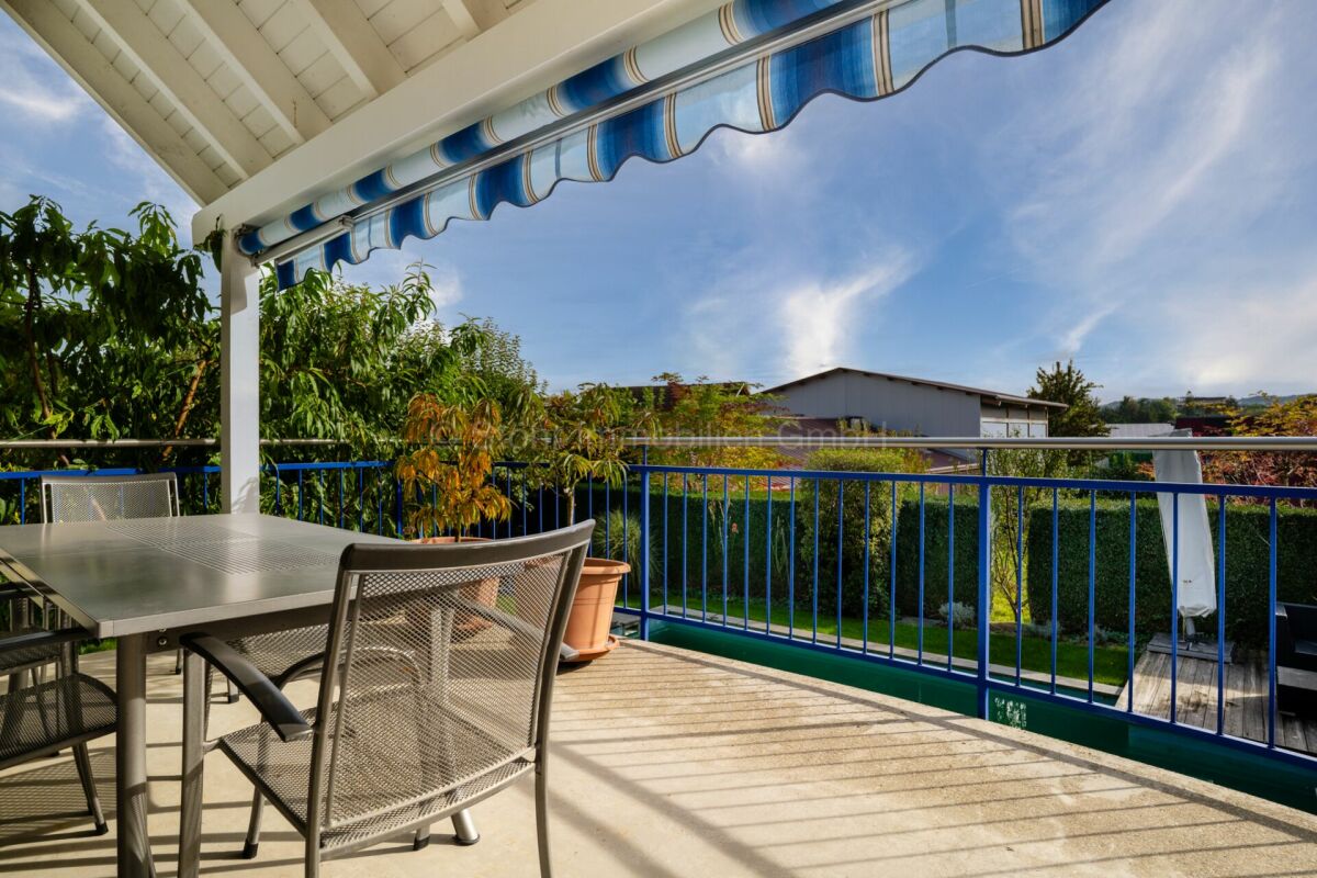 Balkon mit Gartenblick