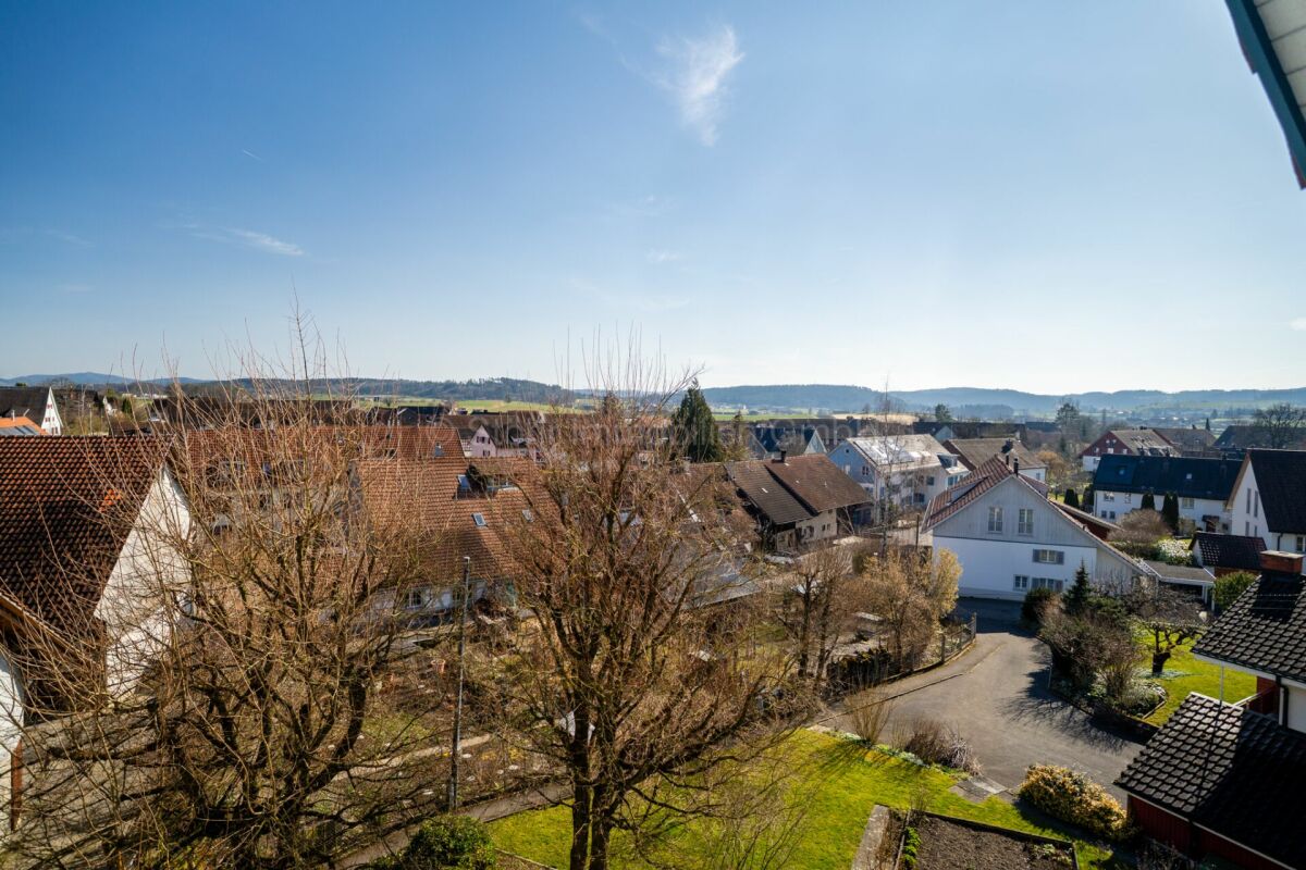 Blick über ein Wohngebiet