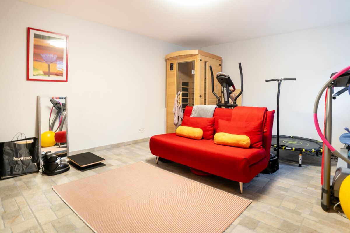 Fitnessraum mit Sauna