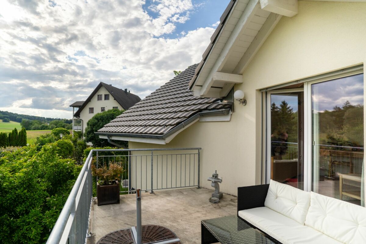 Balkon mit Gartenblick