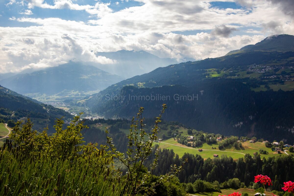 Alpenpanorama mit Talblick