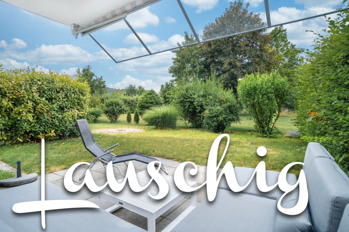 Terrasse mit Gartenblick