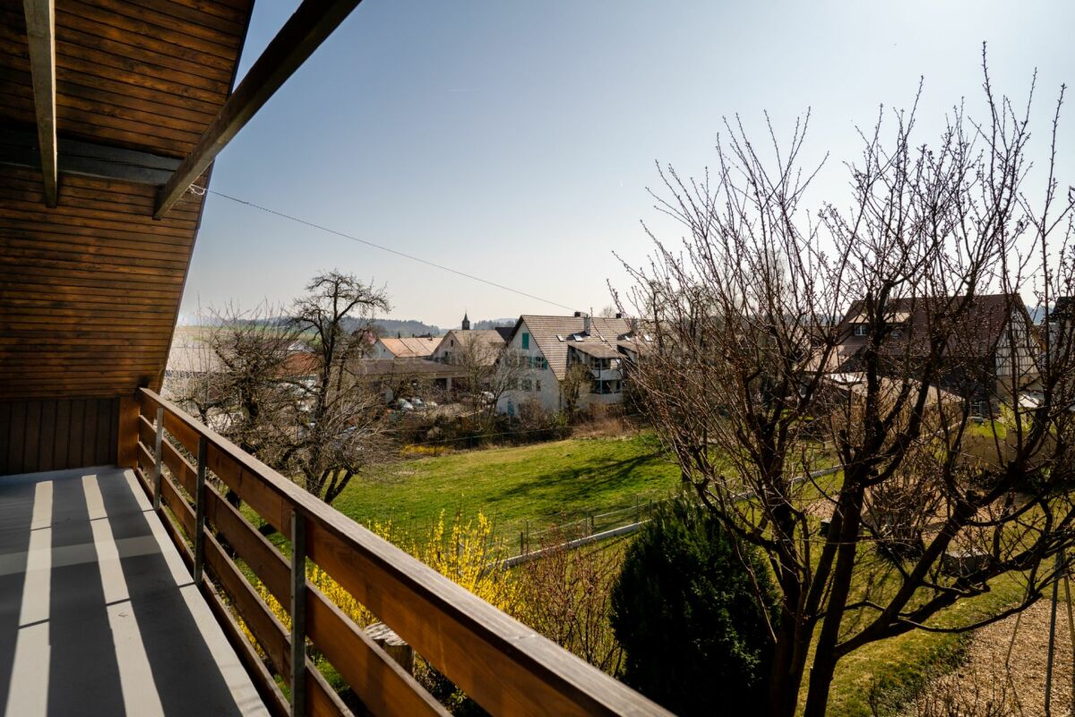 Balkon mit Blick ins Grüne