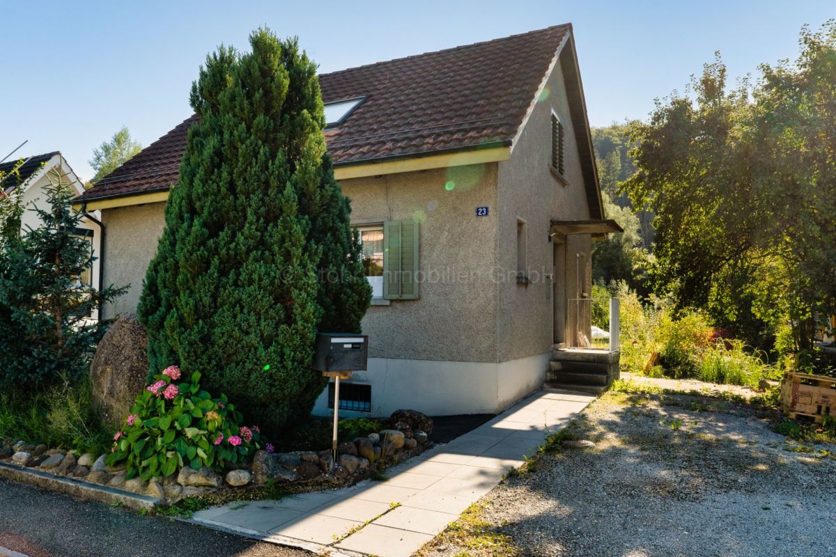 Einfamilienhaus mit Garten und Zufahrt