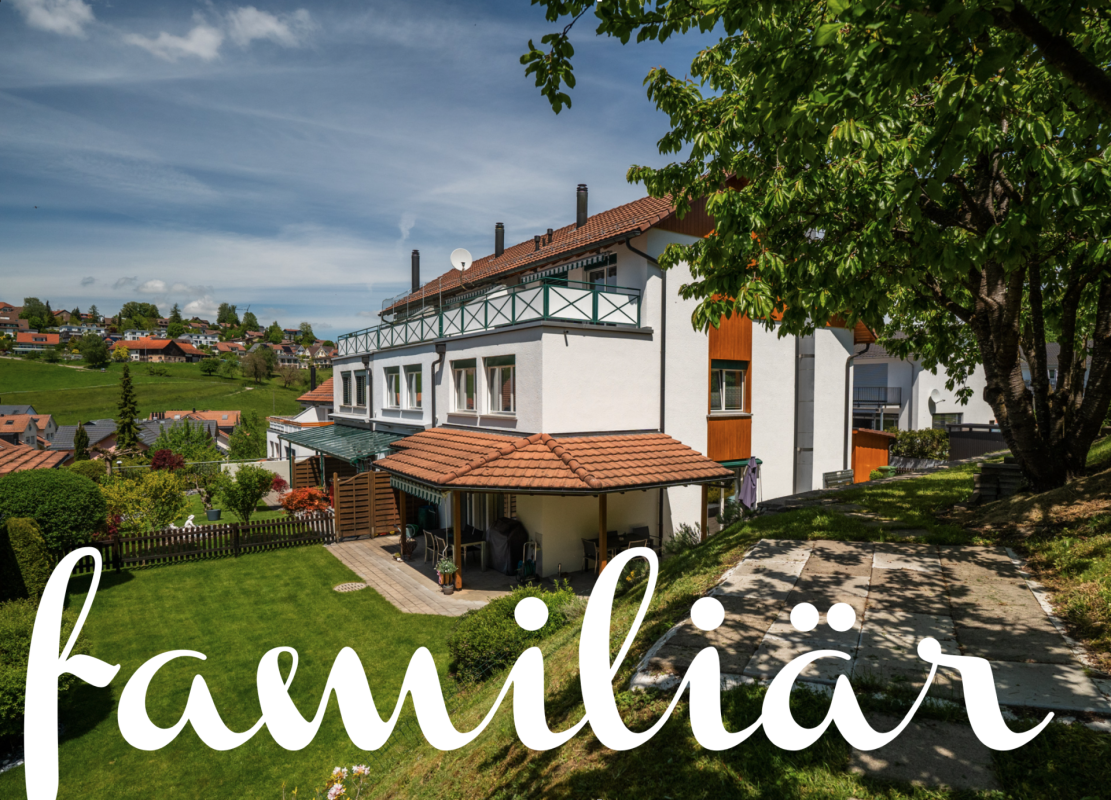 Mehrfamilienhaus mit Garten und Hanglage