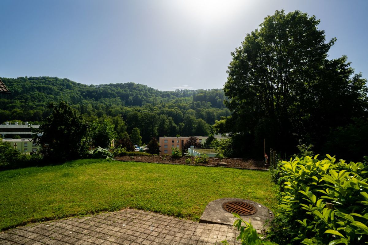 Garten mit Bergblick