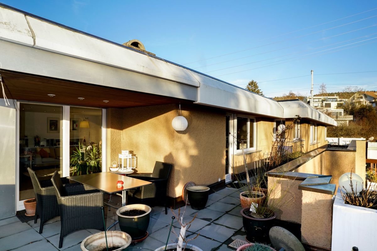 Dachterrasse mit Sitzgruppe