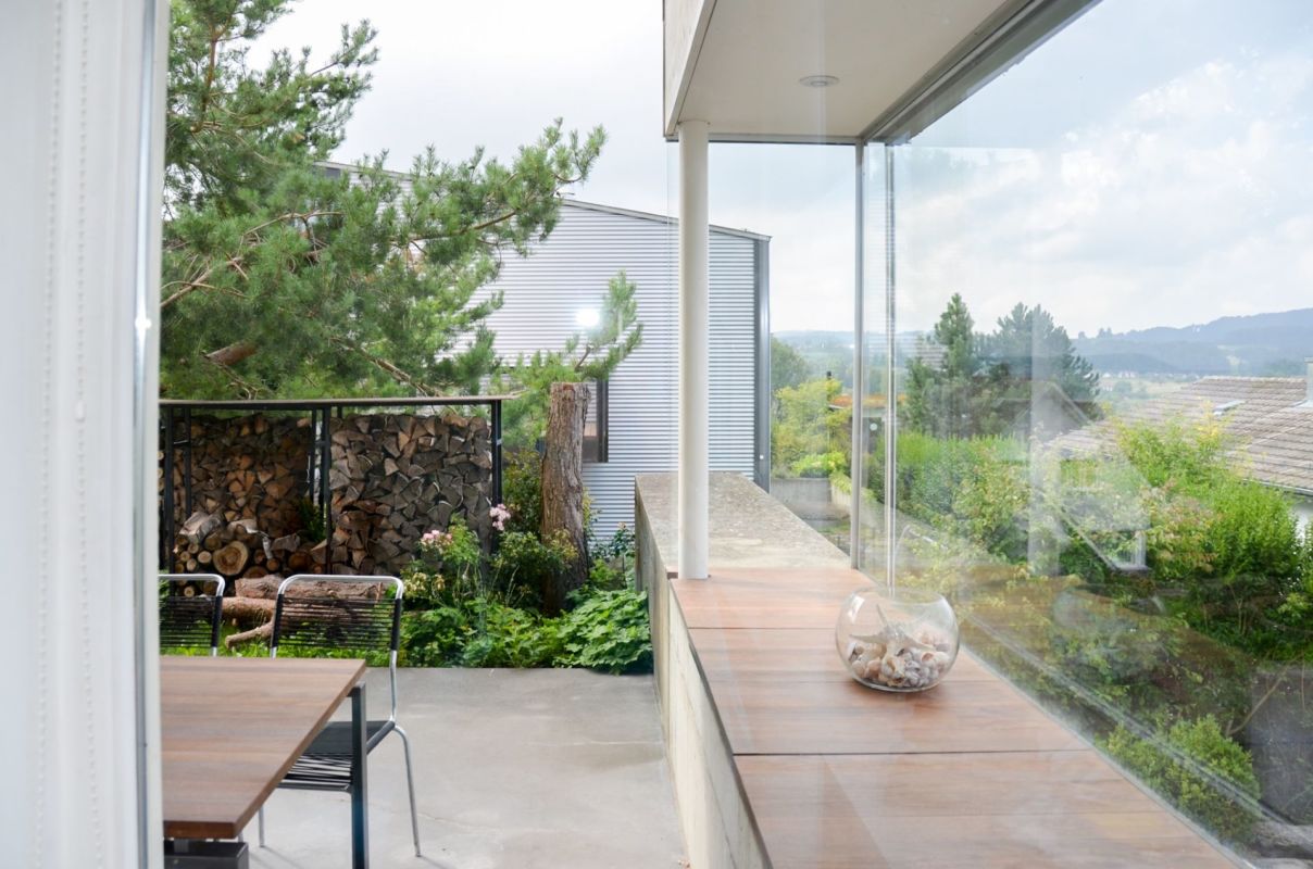 Balkon mit Blick ins Grüne
