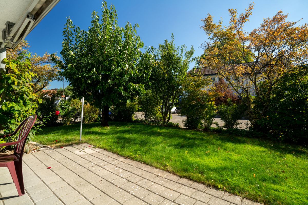 Garten- und Terrassenblick