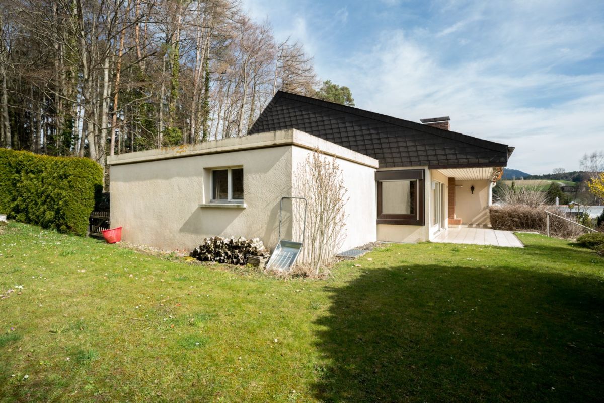 Modernes Einfamilienhaus mit Garten