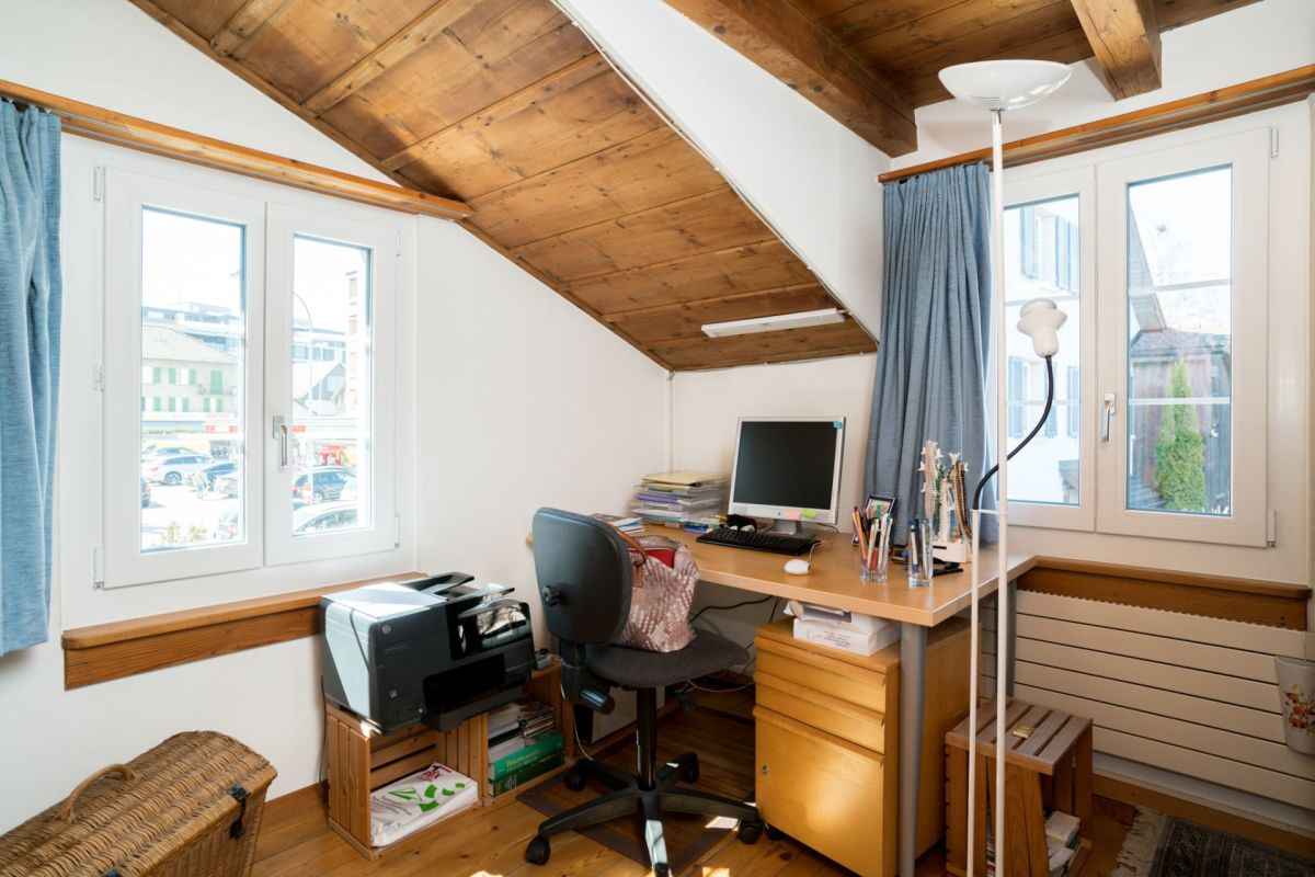 Dachzimmer als Homeoffice