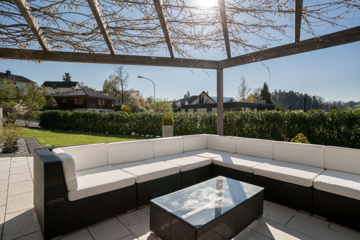 Terrassenlounge im Garten