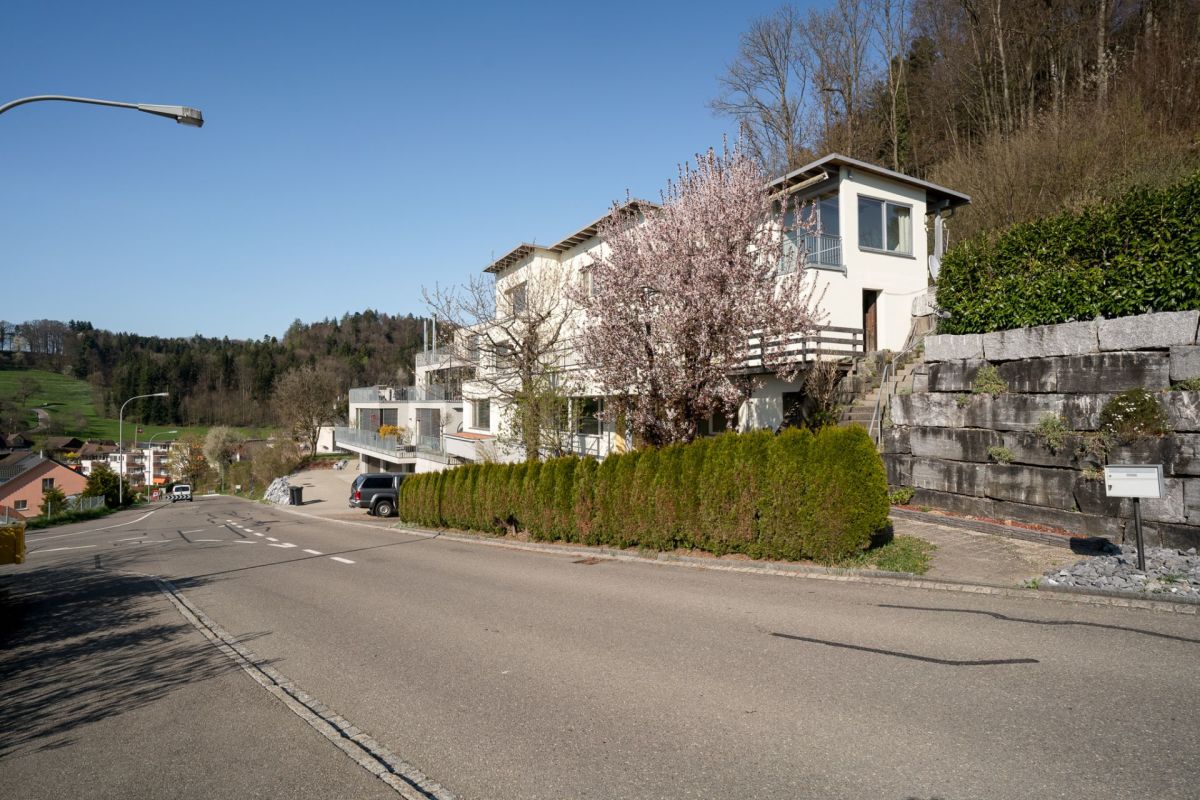 Wohnhaus in Hanglage an einer ruhigen Straße