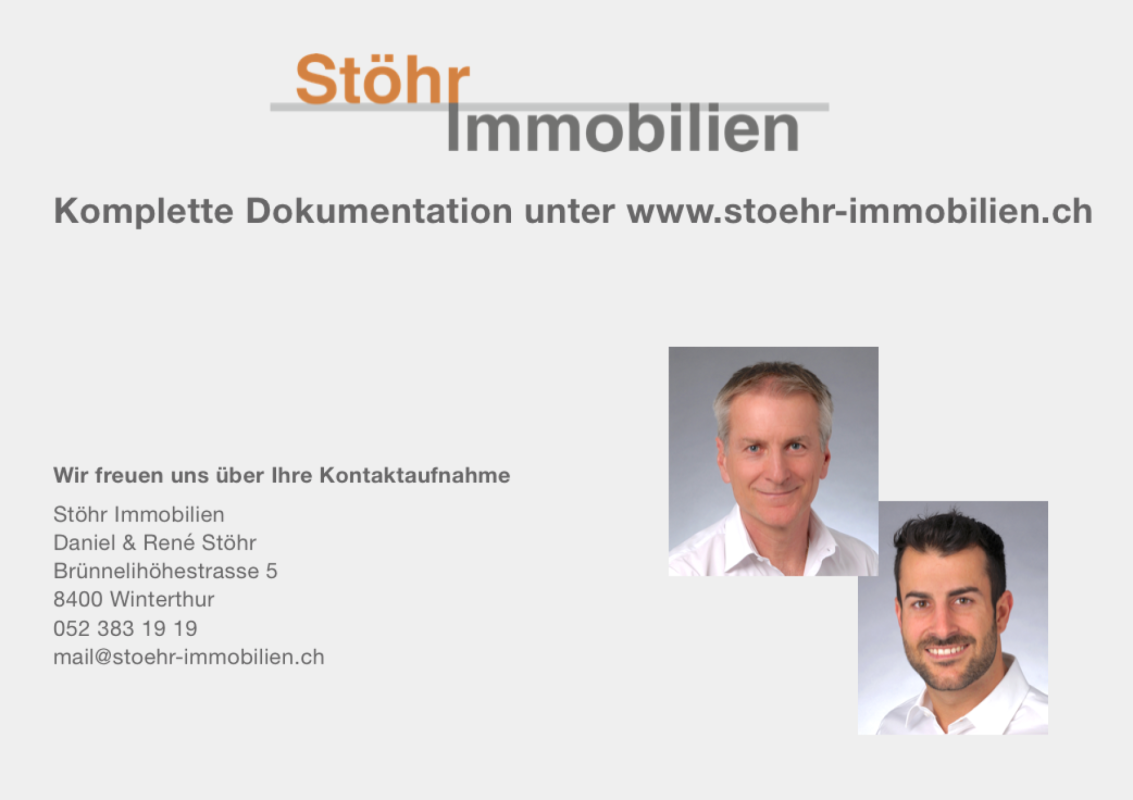 Makler-Deckblatt mit Logo und Kontaktinformationen