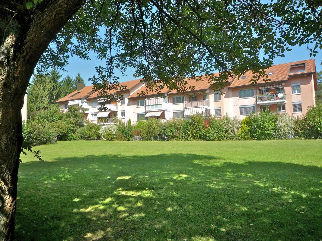 Mehrfamilienhaus mit Gartenansicht