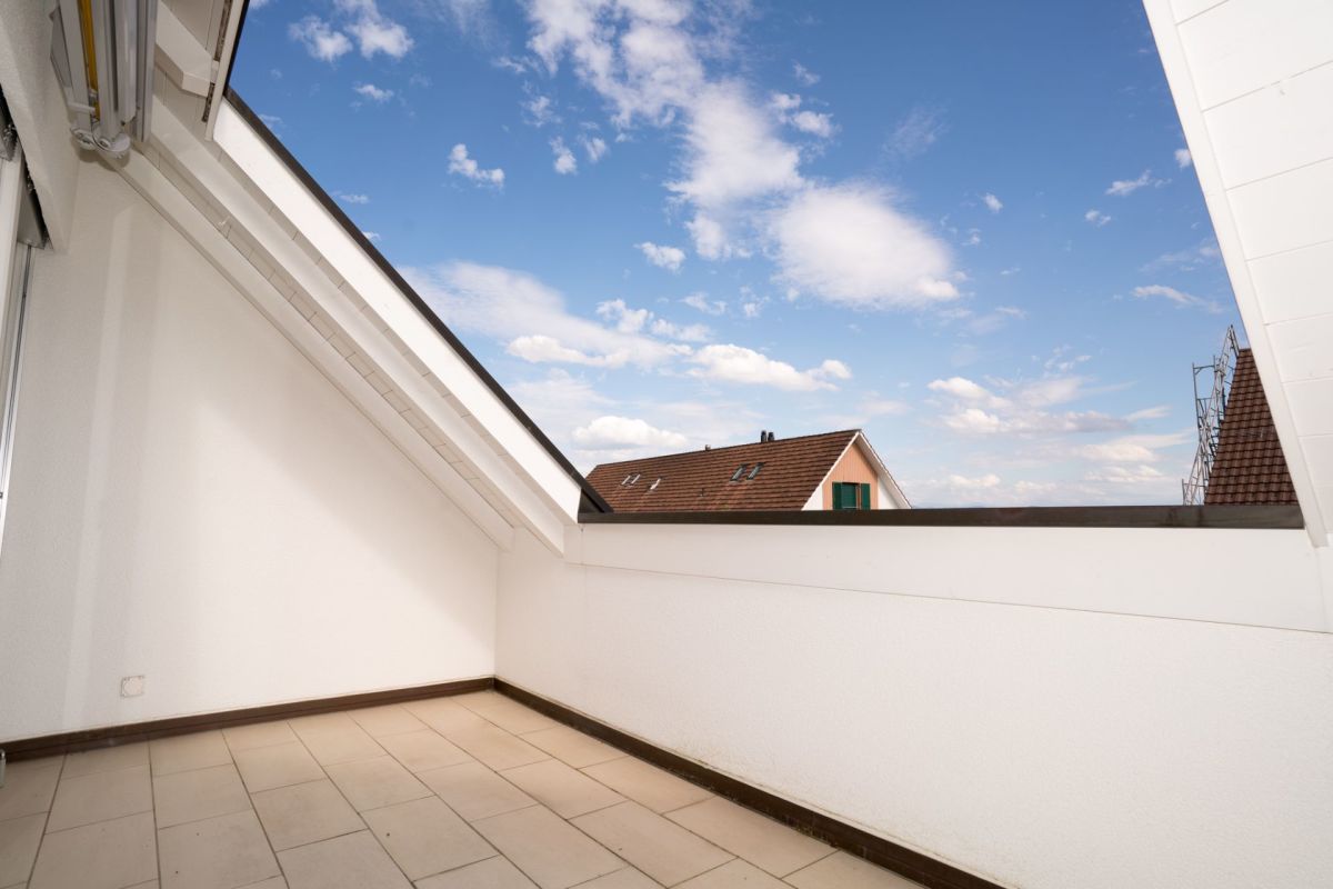 Blick von einer Dachterrasse
