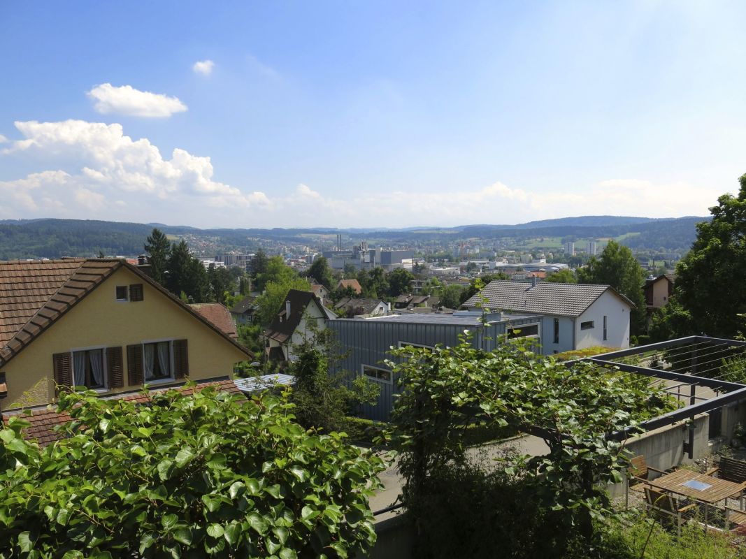 Stadtblick von einem erhöhten Außenbereich
