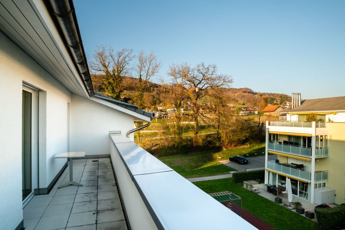 Balkon mit Blick ins Grüne