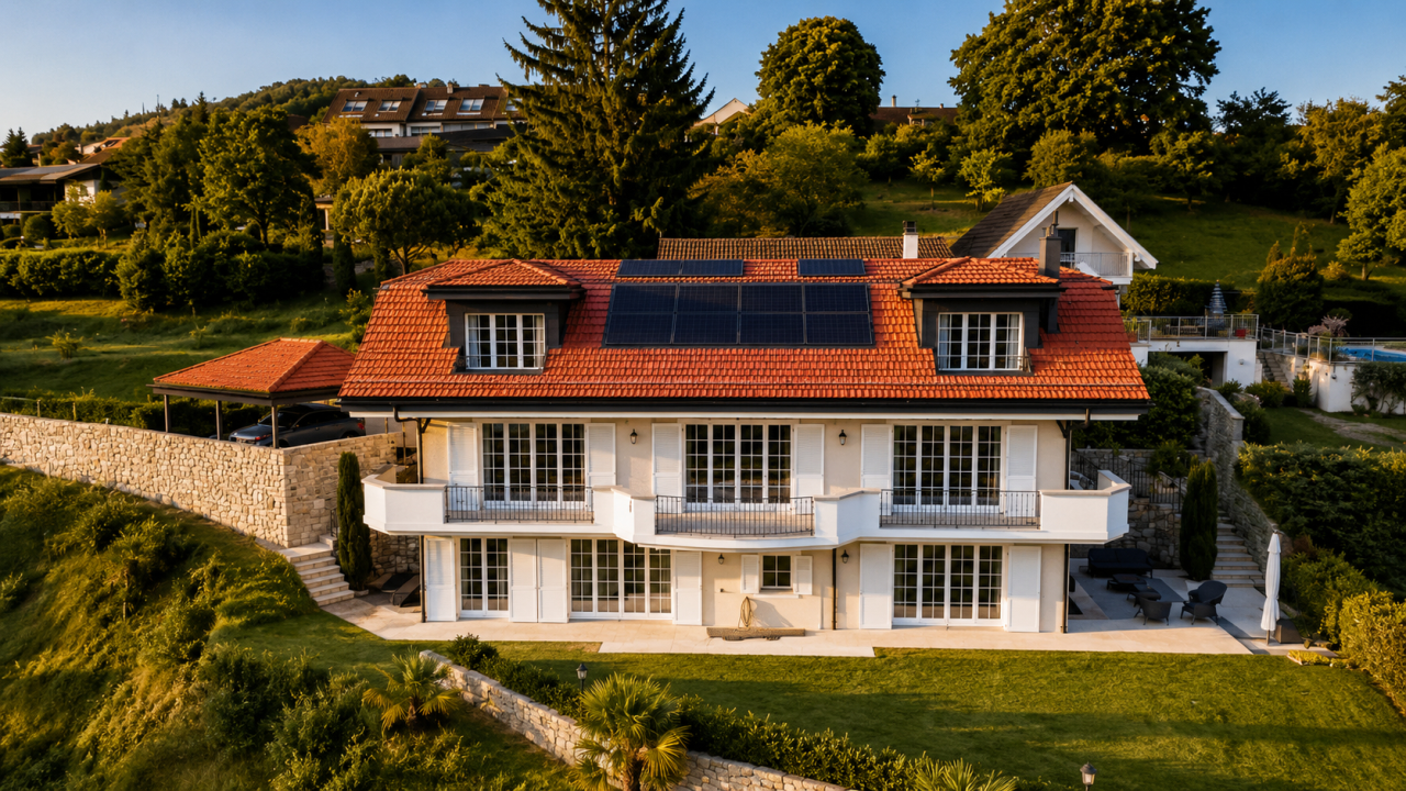 Elegantes Landhaus mit Poolgarten