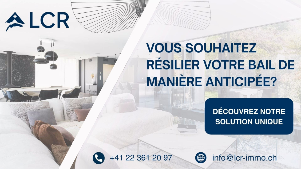 Werbeanzeige mit Immobilienmotiv und französischem Text