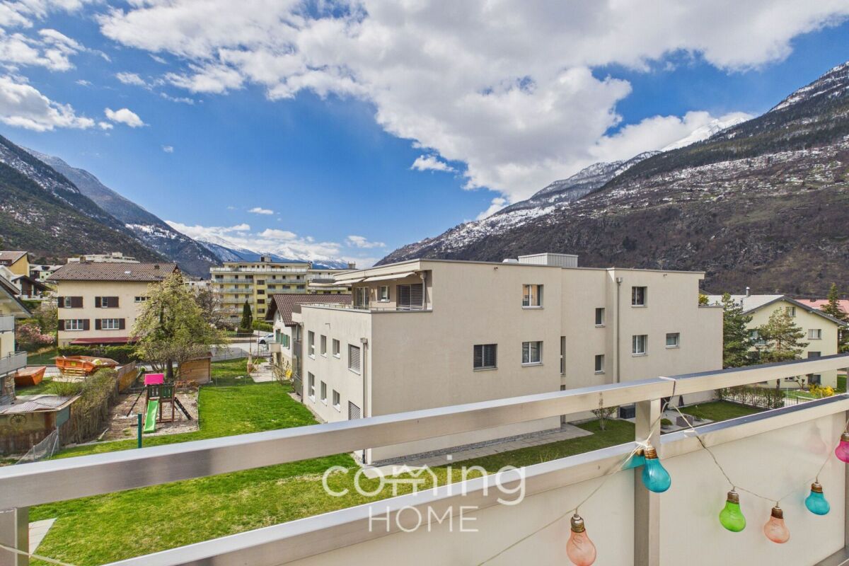 Sonnige 4.5-Zimmer-Attika mit grosser Panoramaterrasse und Alpenblick in Brig-Glis – Glis