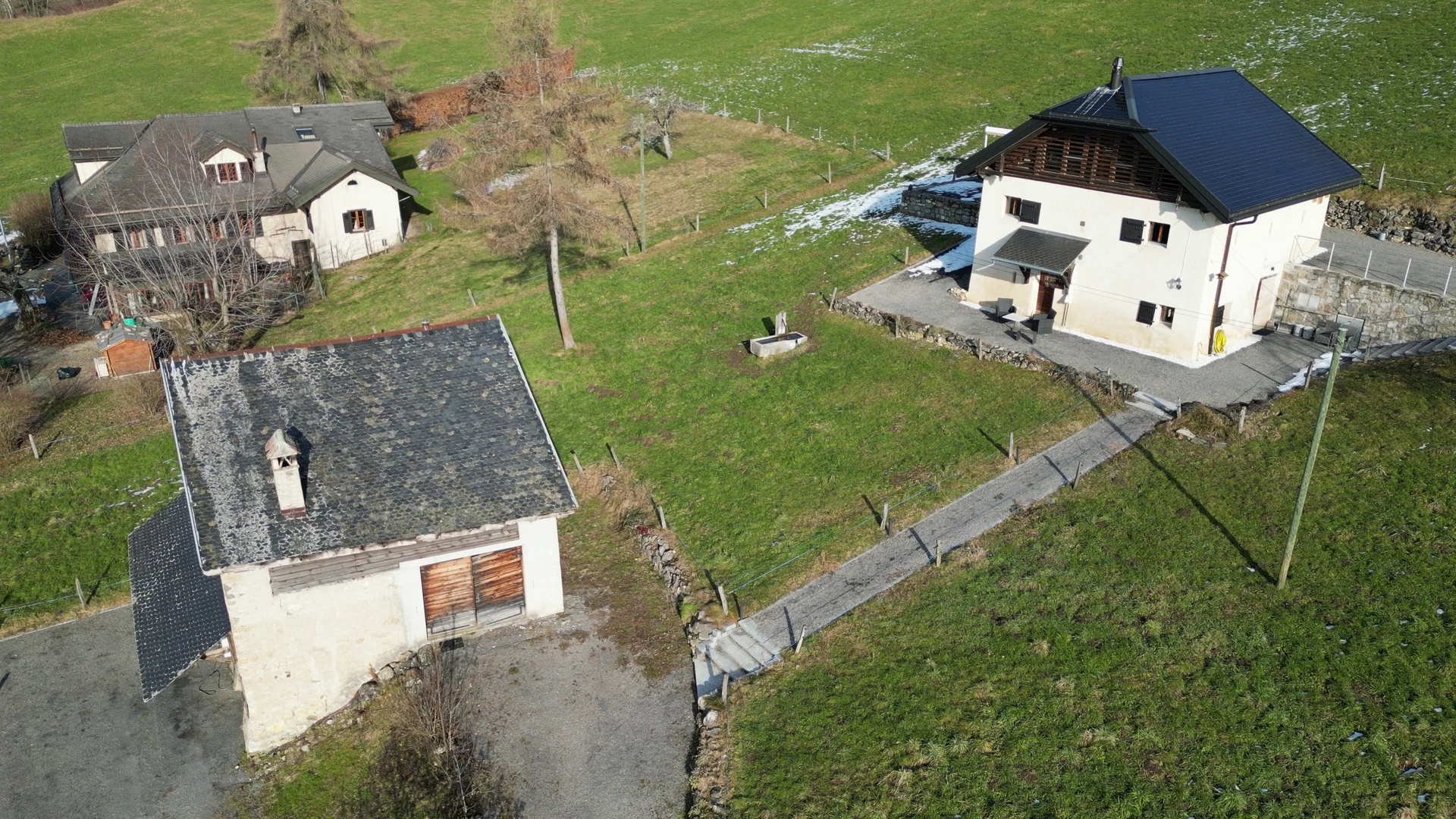 Ländliches Anwesen aus der Luft