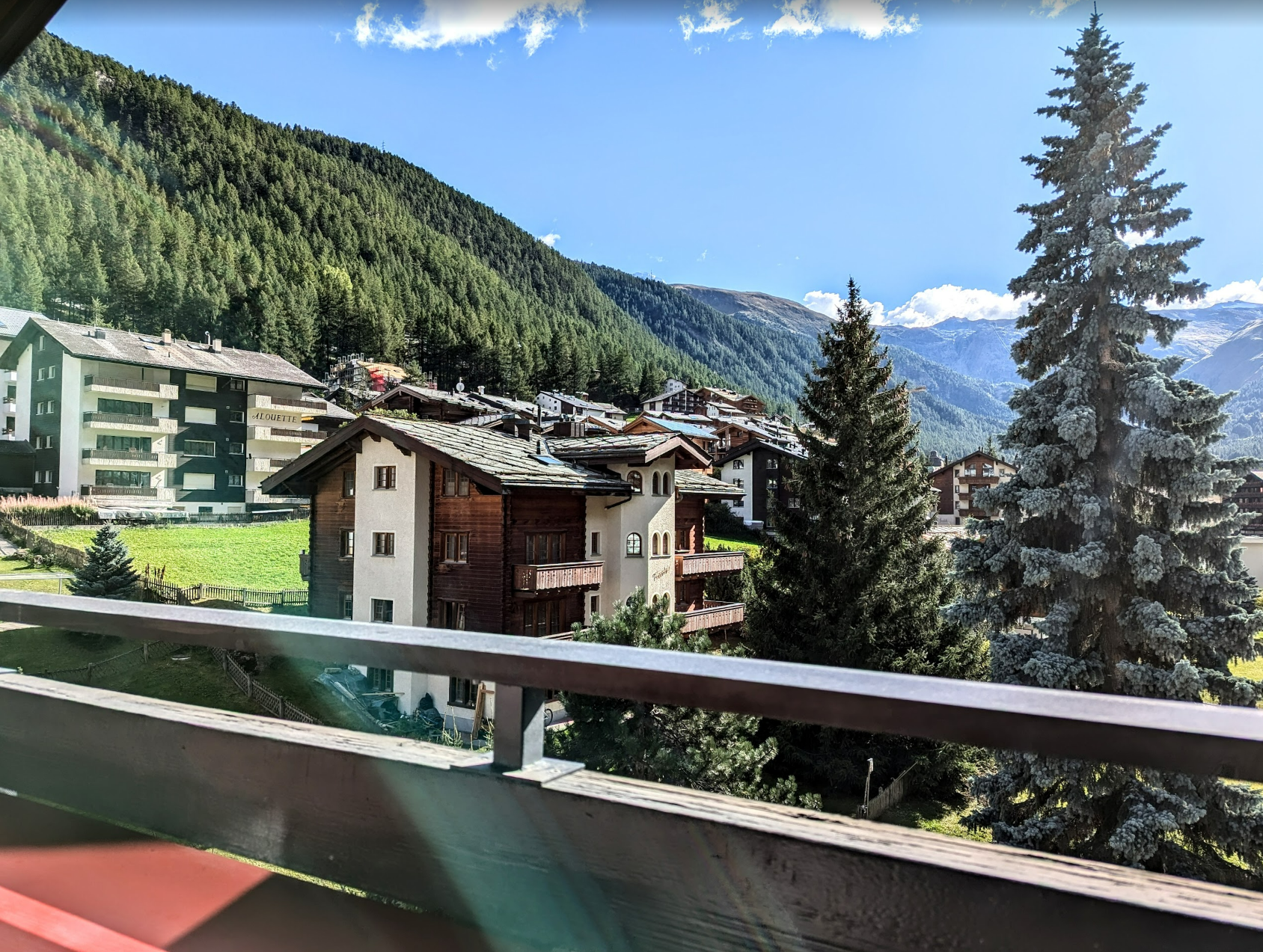 Bergblick vom Balkon