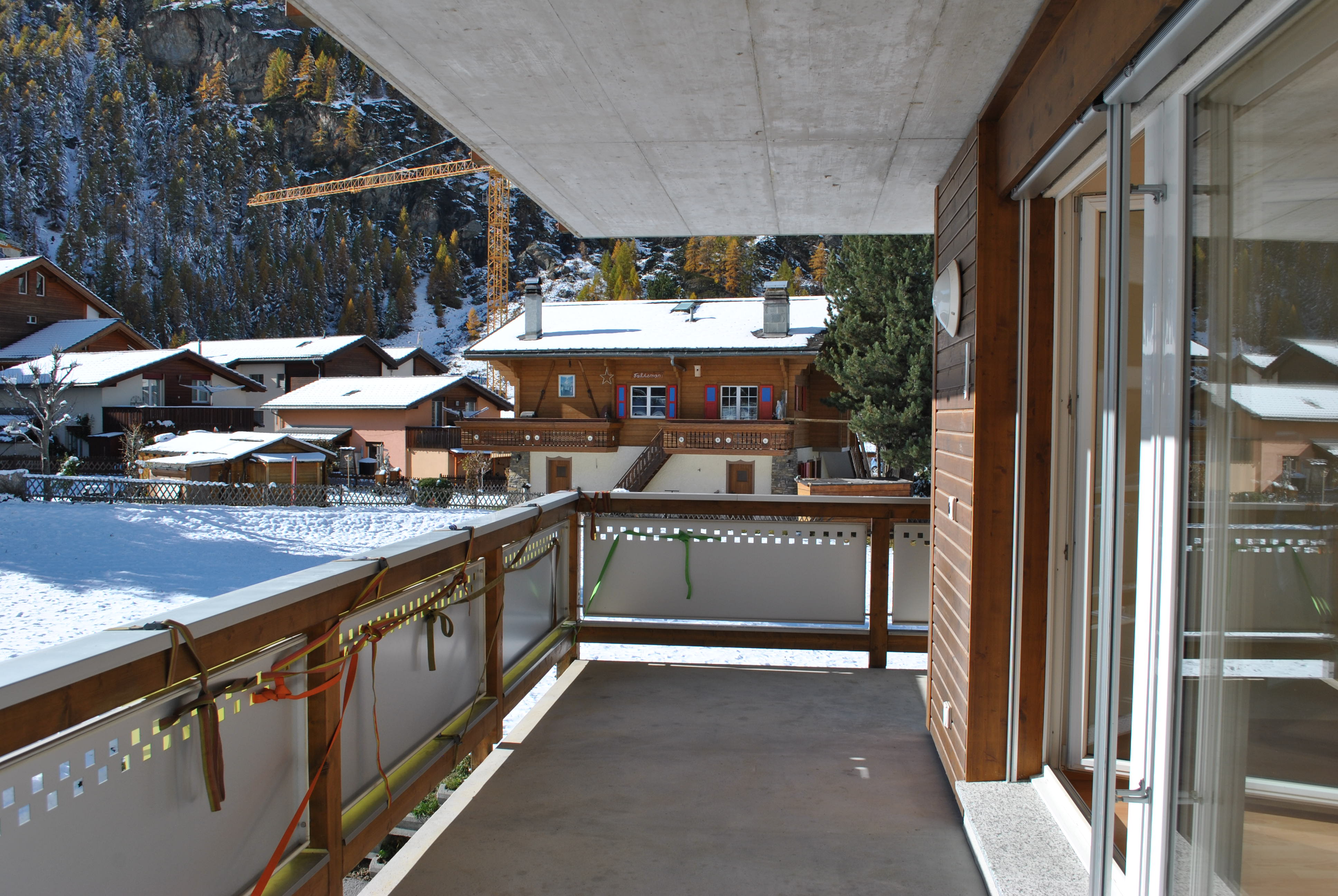 Balkon mit Bergblick