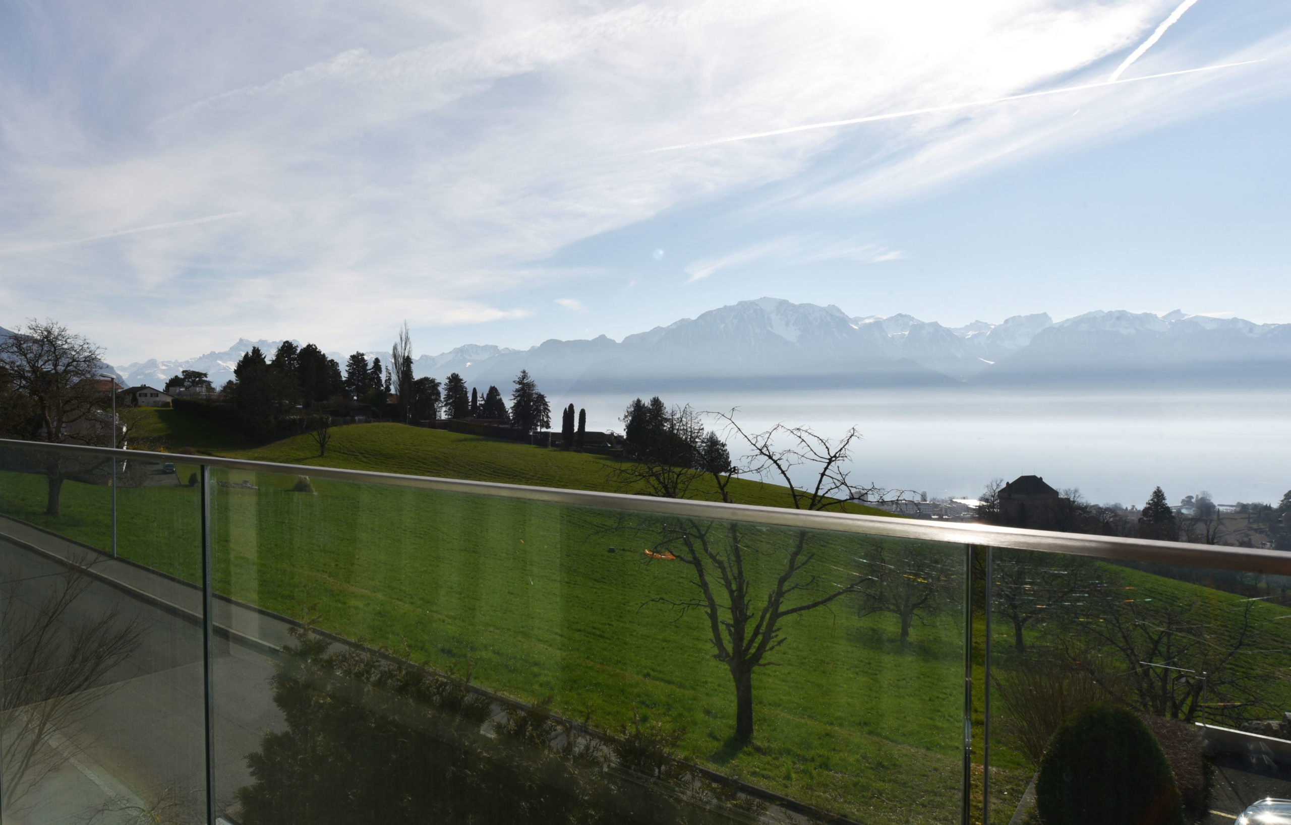 Berg- und Seeblick vom Balkon