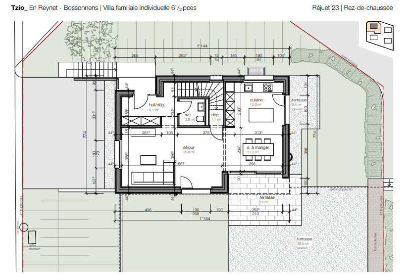 Grundriss des Erdgeschosses