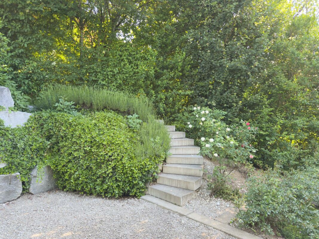 Gartenweg mit Treppe