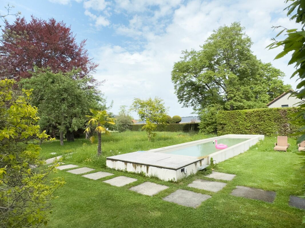 Garten mit flachem Pool