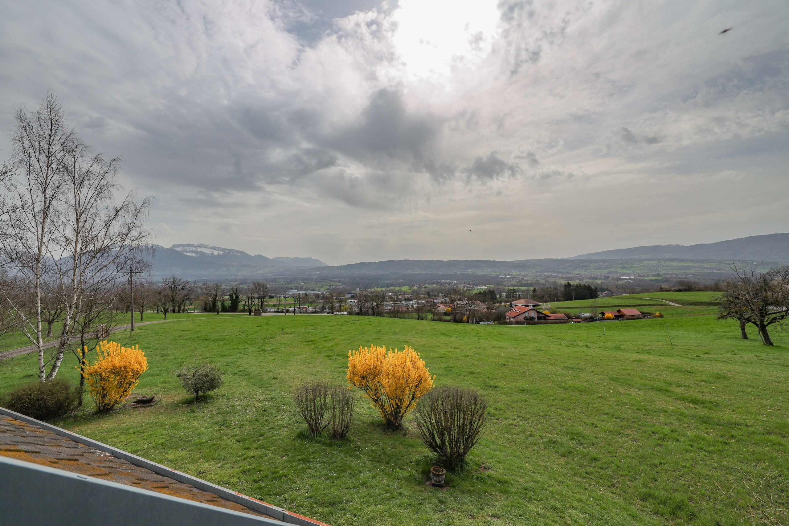 Landschafts- und Gartenblick
