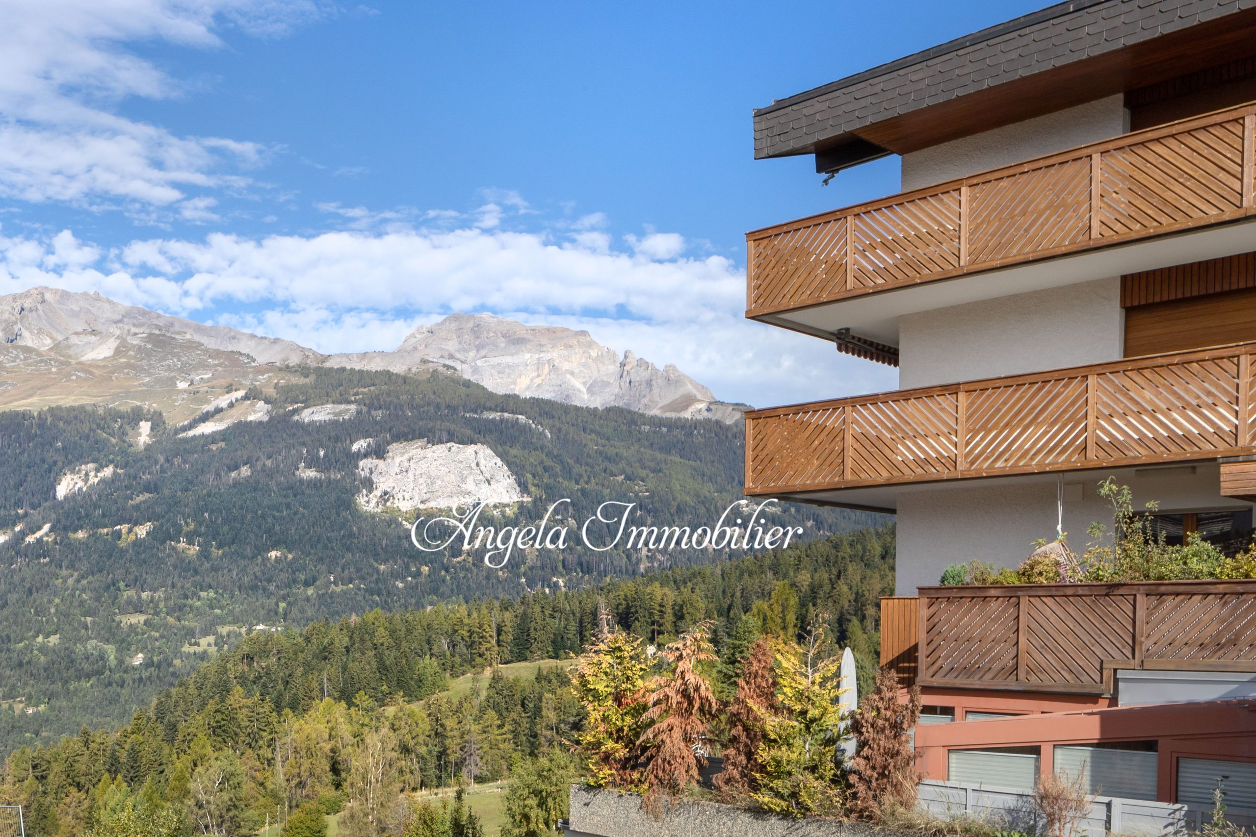 Bergwohnung mit Balkon und Alpenblick