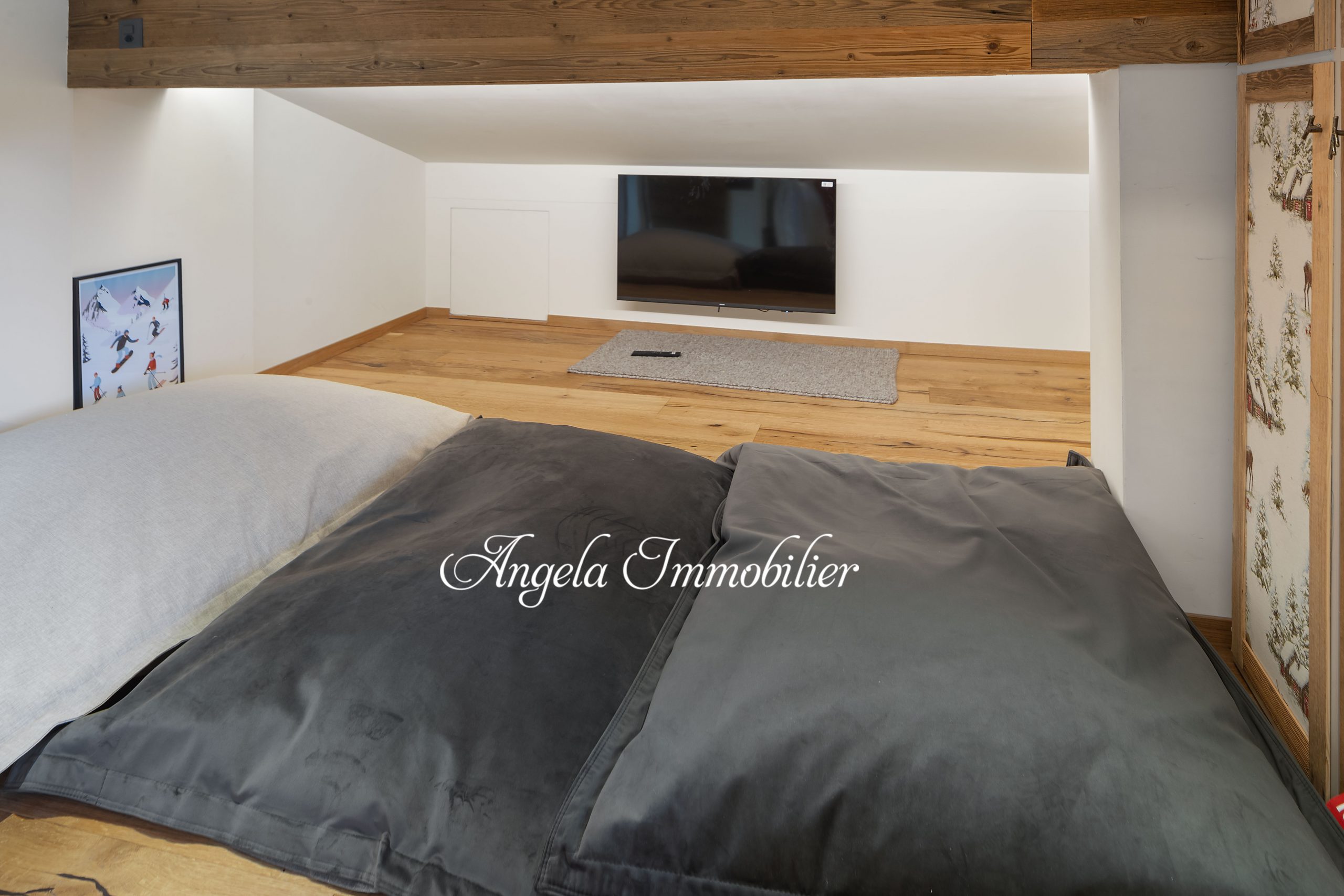 Schlafbereich mit TV-Nische