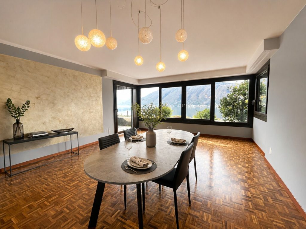 Esszimmer mit Seeblick