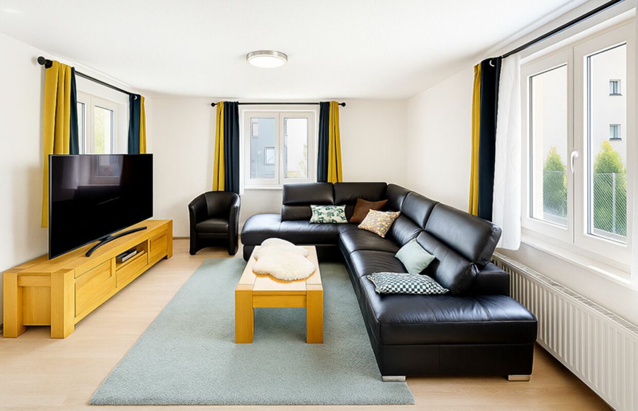 Modernes Wohnzimmer mit Ecksofa