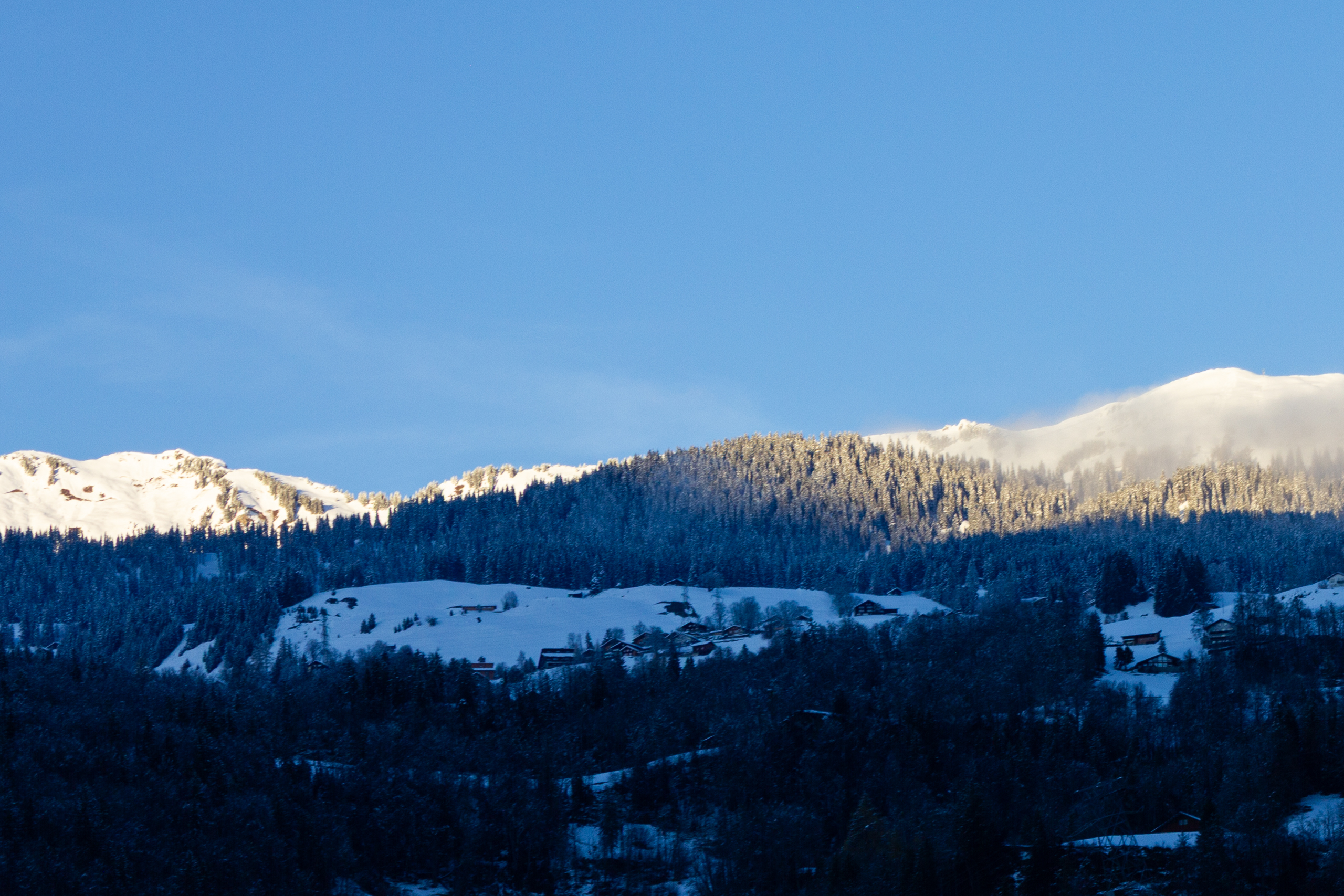 Berglandschaft im Schnee
