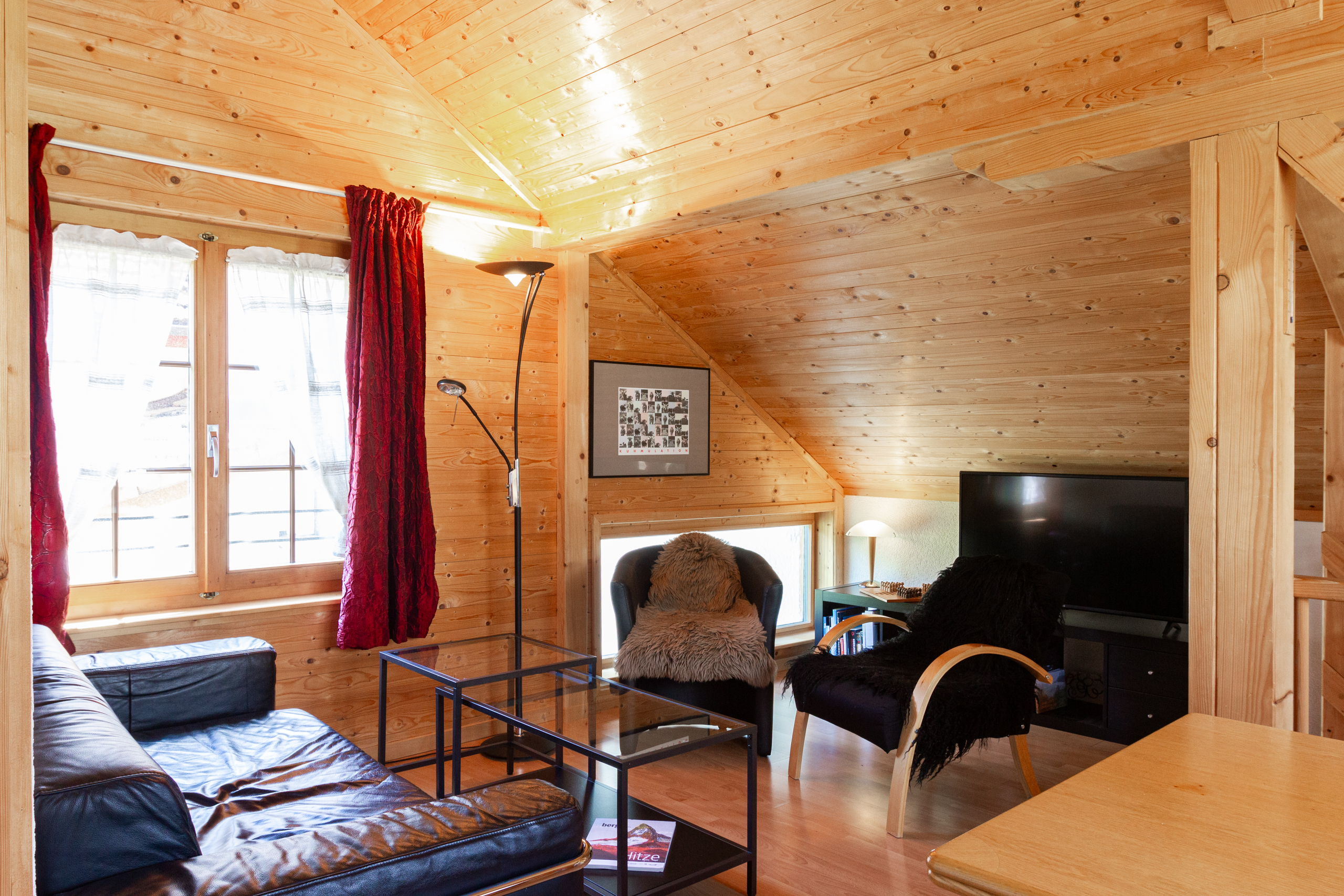 Gemütliches Holz-Dachgeschosswohnzimmer