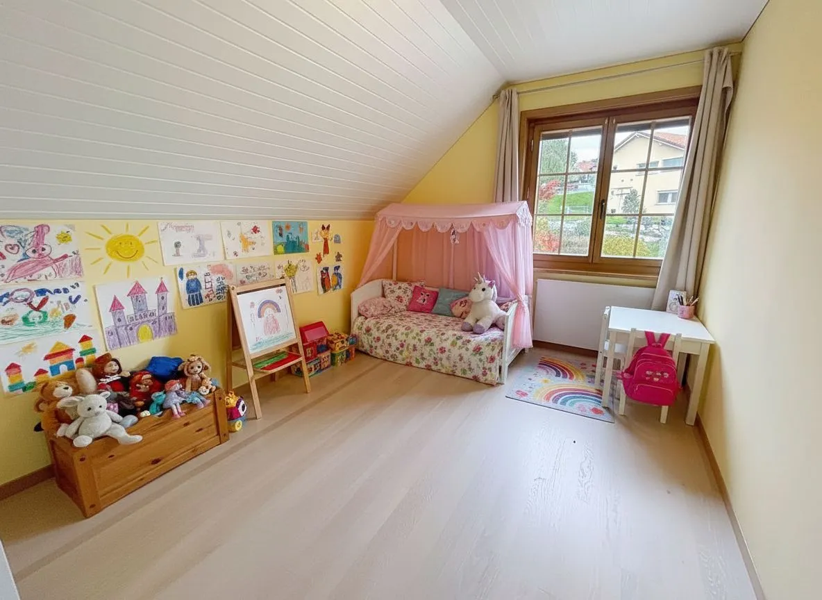 Kinderzimmer im Dachgeschoss