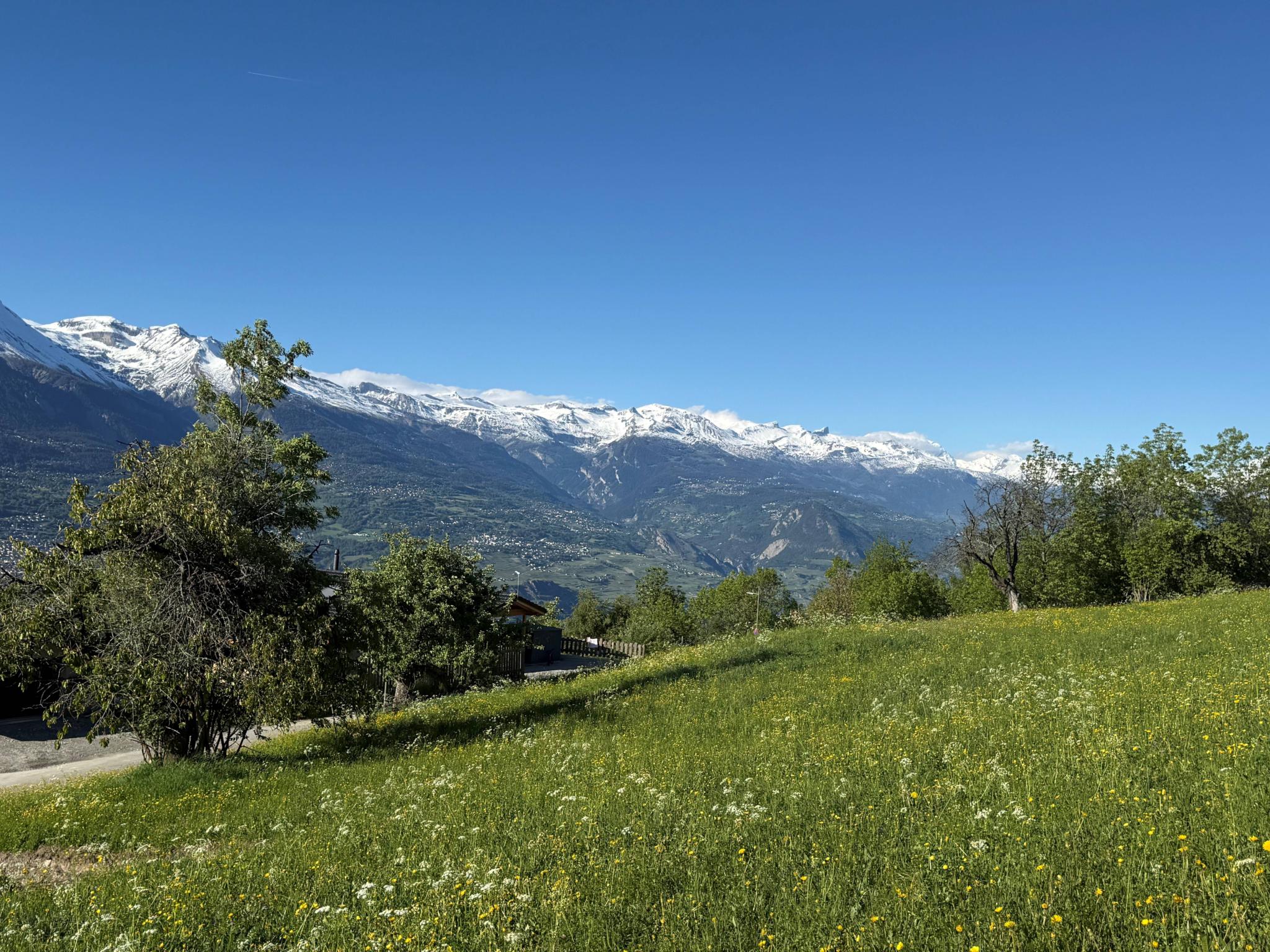 Alpiner Landschaftsblick mit Bergpanorama